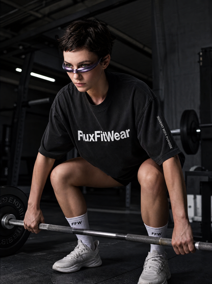 FluxFitWear Cotton Round Neck Short Sleeve T-Shirt