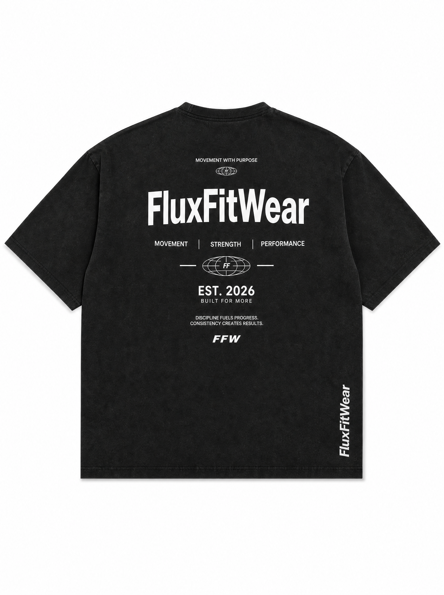 FluxFitWear Cotton Round Neck Short Sleeve T-Shirt