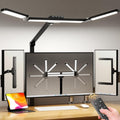 LED Desk Lamp With Clamp Stepless Dimming Home Office