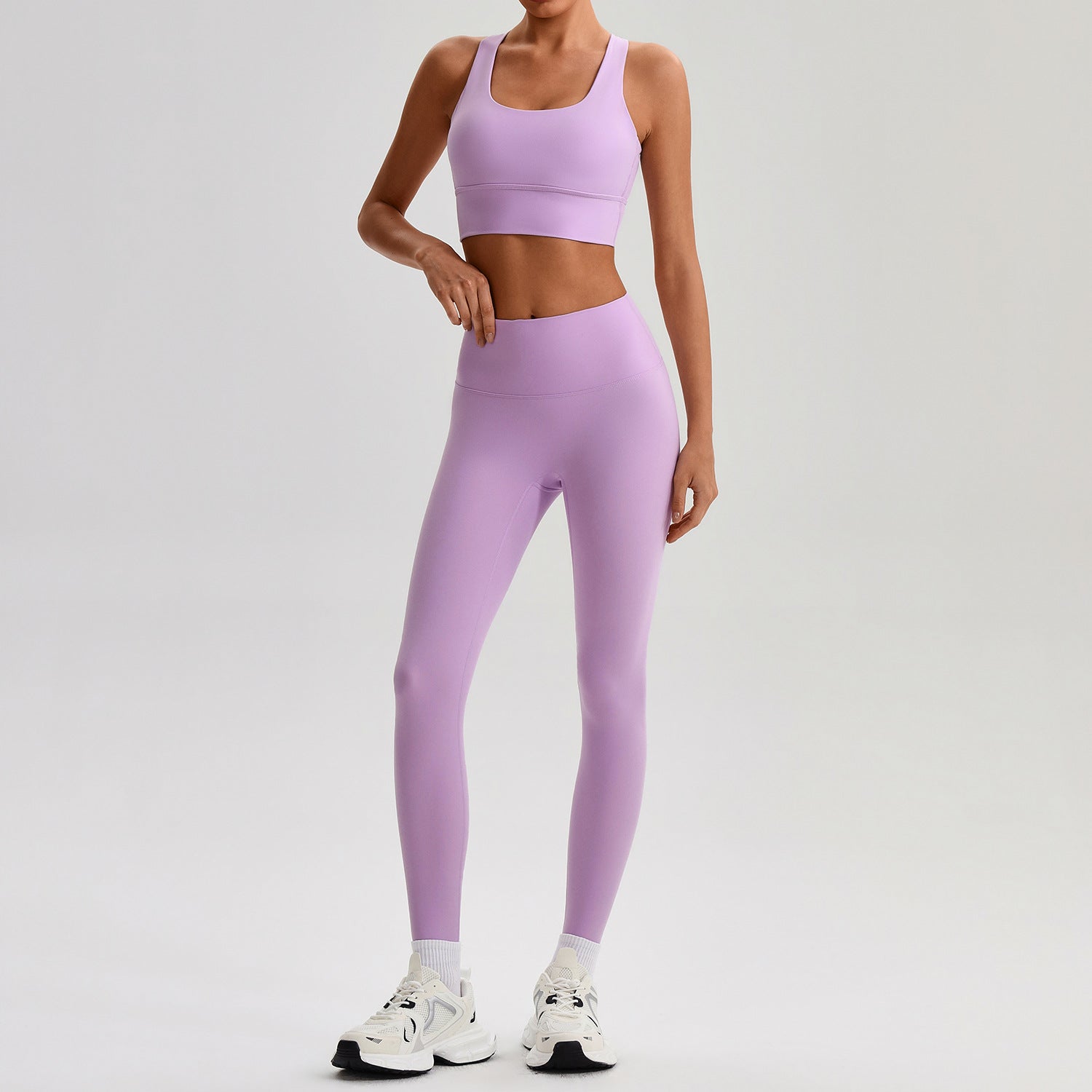 Women Yoga Fitness Set Sports Bra and Leggings (Set top and bottom)