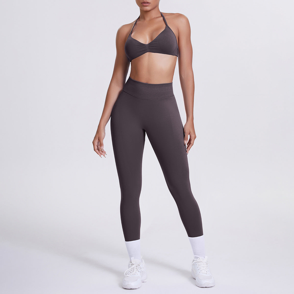 Seamless High-Waist Yoga Bra And Leggings Set