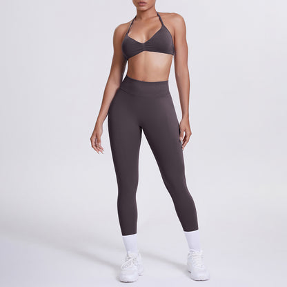 Seamless High-Waist Yoga Bra And Leggings Set