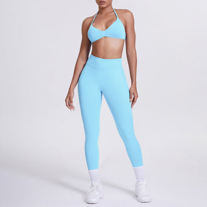 Seamless High-Waist Yoga Bra And Leggings Set