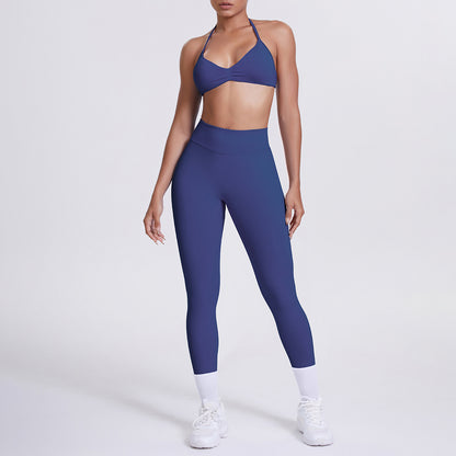 Seamless High-Waist Yoga Bra And Leggings Set