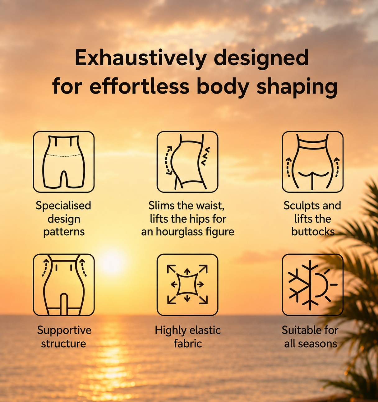 Seamless High-Waisted Shapewear Shorts
