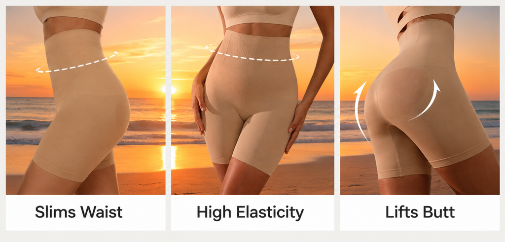Seamless High-Waisted Shapewear Shorts