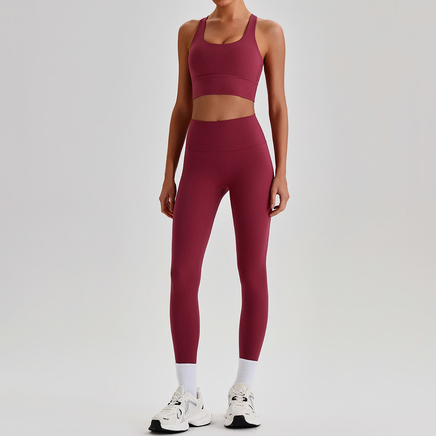 Women Yoga Fitness Set Sports Bra and Leggings (Set top and bottom)