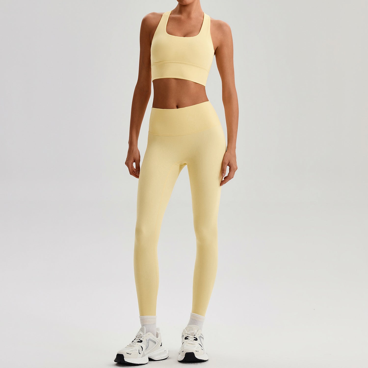 Women Yoga Fitness Set Sports Bra and Leggings (Set top and bottom)