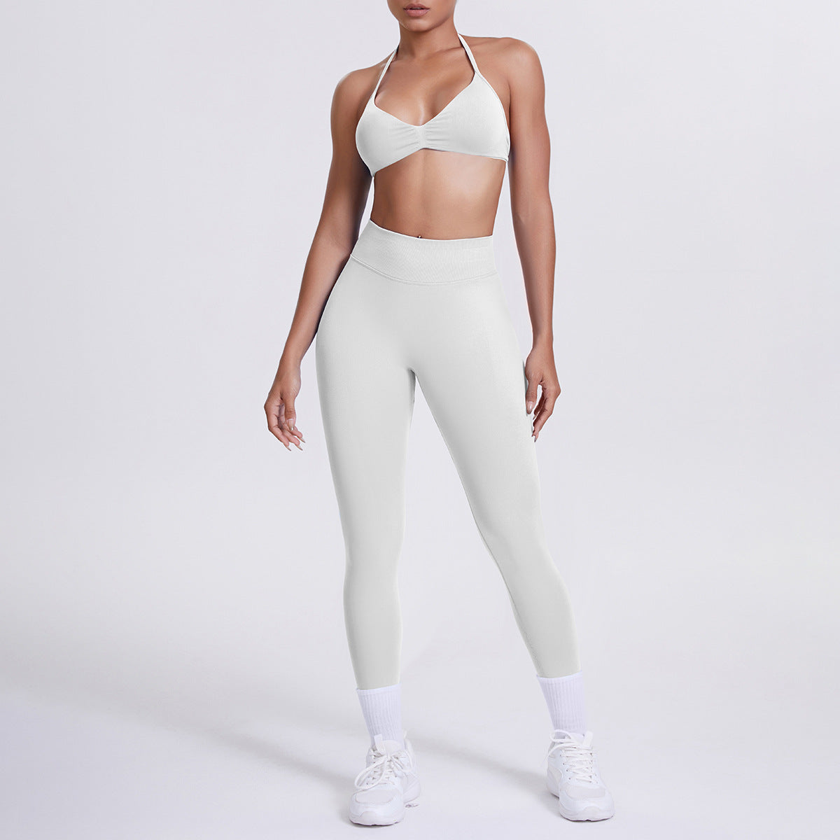 Seamless High-Waist Yoga Bra And Leggings Set