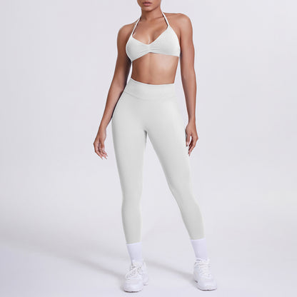 Seamless High-Waist Yoga Bra And Leggings Set