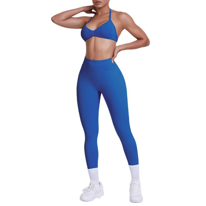 Seamless High-Waist Yoga Bra And Leggings Set