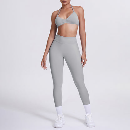 Seamless High-Waist Yoga Bra And Leggings Set