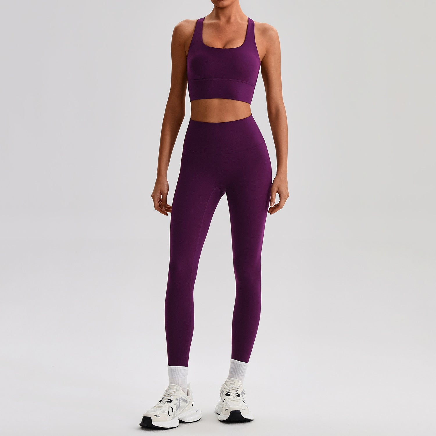 Women Yoga Fitness Set Sports Bra and Leggings (Set top and bottom)