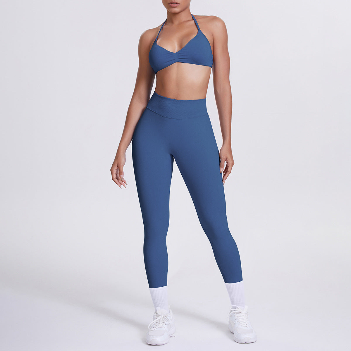 Seamless High-Waist Yoga Bra And Leggings Set