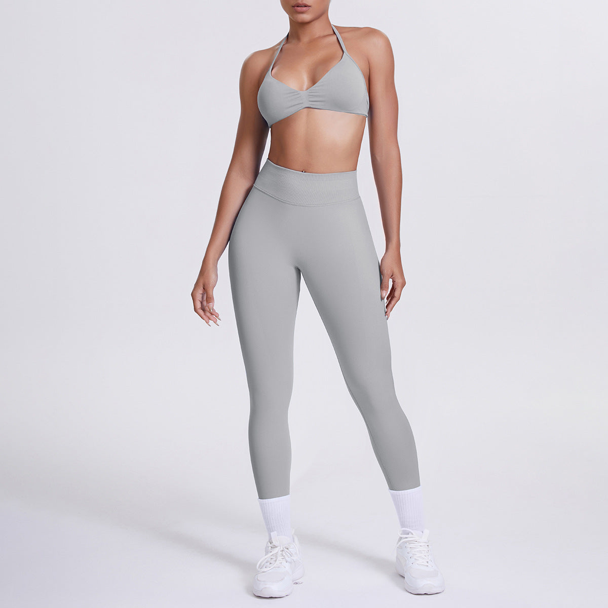 Seamless High-Waist Yoga Bra And Leggings Set