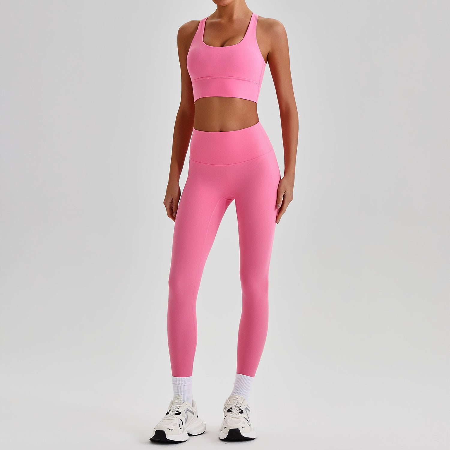 Women Yoga Fitness Set Sports Bra and Leggings (Set top and bottom)
