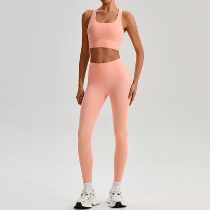 Women Yoga Fitness Set Sports Bra and Leggings (Set top and bottom)